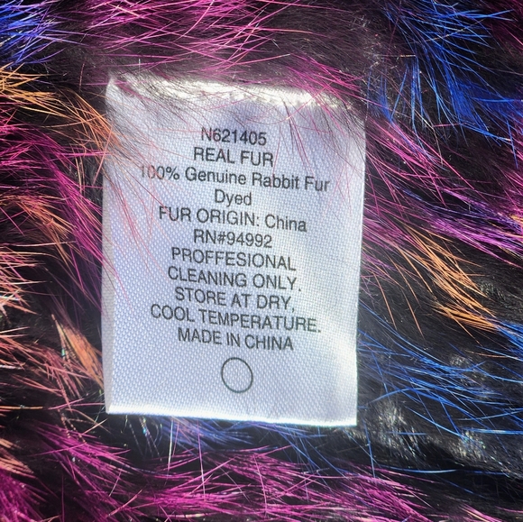 Patrizia Luca Milano 100% Genuine Rabbit Fur Vest XS - Picture 9 of 9